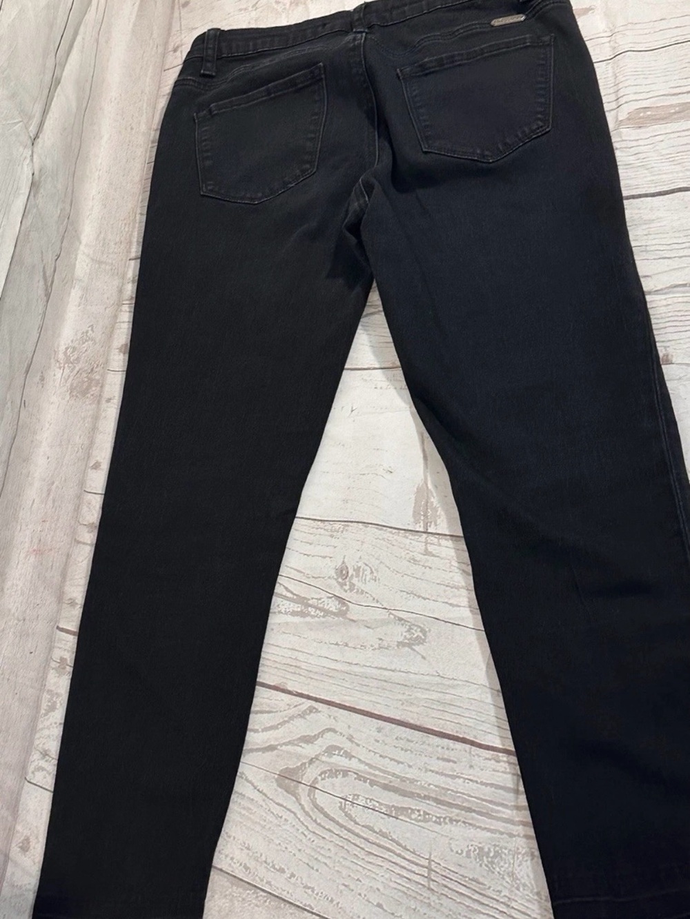 KanCan Black Jeans with Gold Logo Plate